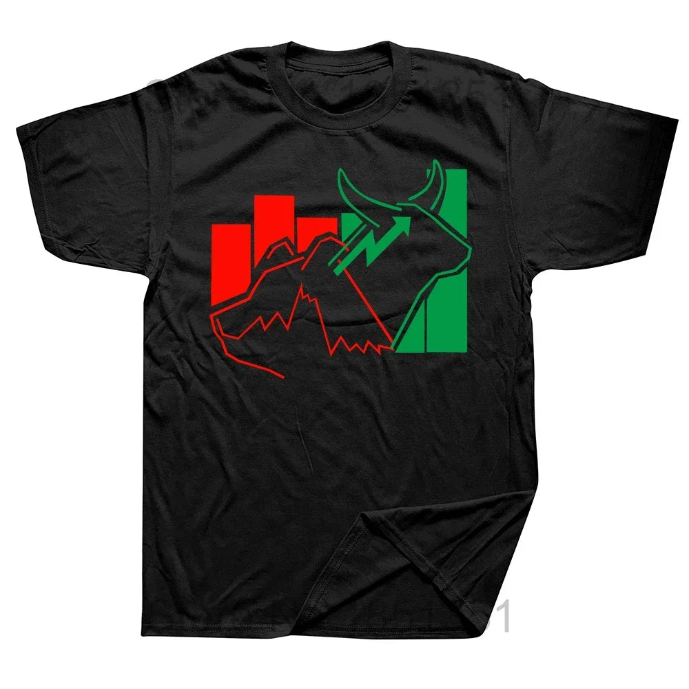 Funny Trader Heartbeat Pulse Stock Market Trading T Shirts Graphic Cotton Streetwear Short Sleeve Birthday Gifts Summer T-shirt