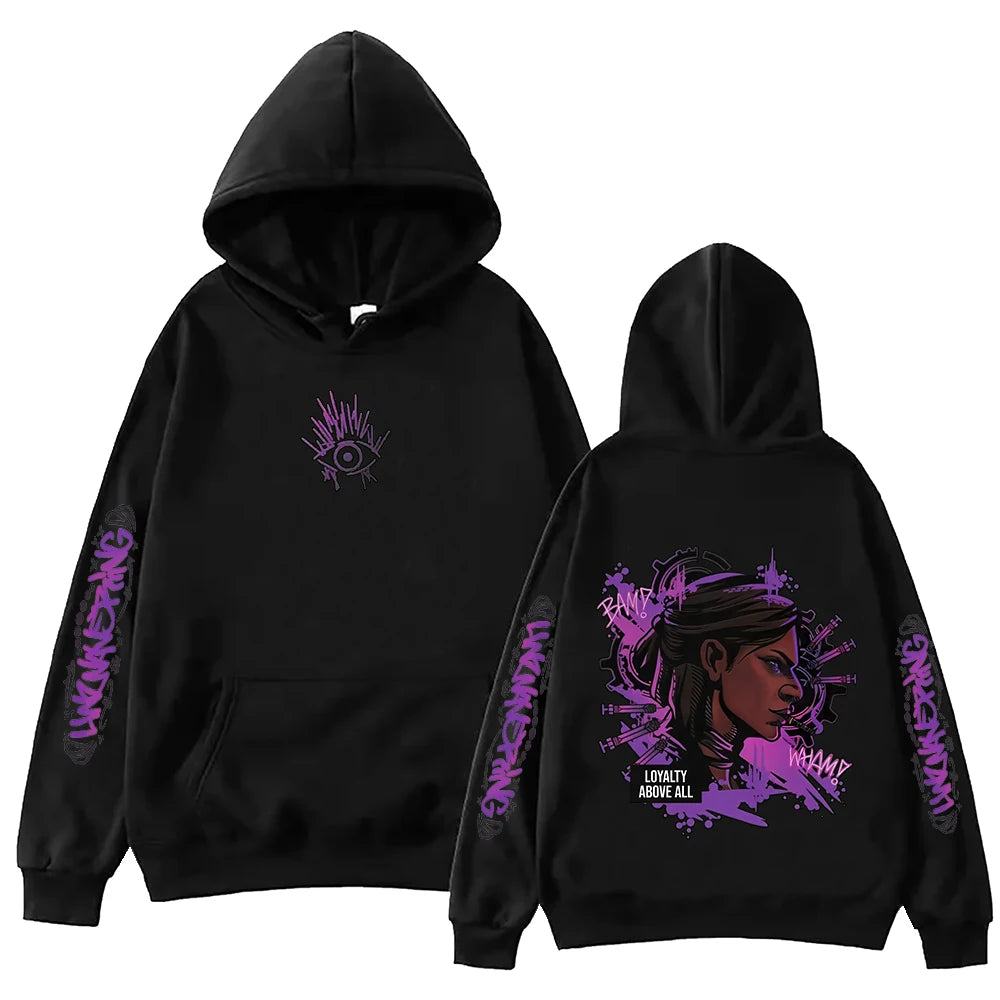 2025 Arcane Ekko Anime Hoodie Harajuku Hip Hop Pullover Tops Sweatshirt Fans Gift