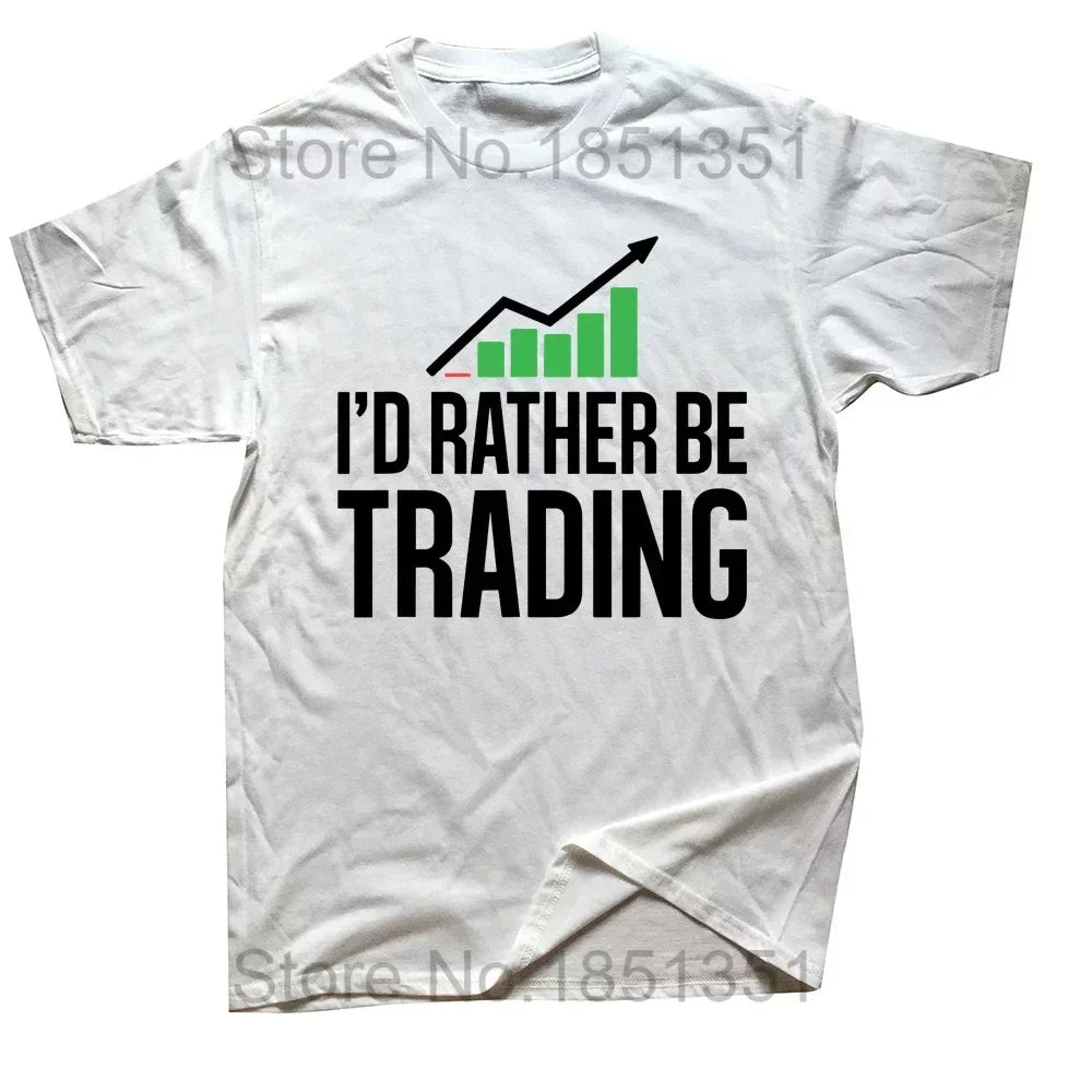 Funny Trader Heartbeat Pulse Stock Market Trading T Shirts Graphic Cotton Streetwear Short Sleeve Birthday Gifts Summer T-shirt