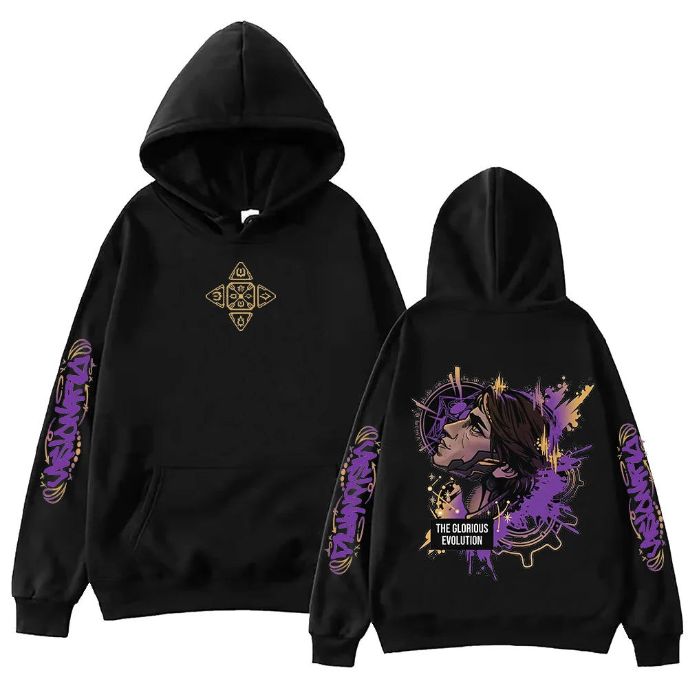 2025 Arcane Ekko Anime Hoodie Harajuku Hip Hop Pullover Tops Sweatshirt Fans Gift