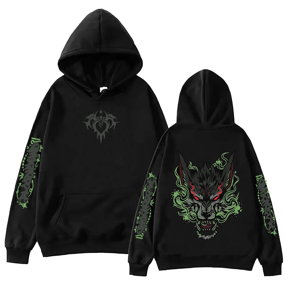 2025 Arcane Ekko Anime Hoodie Harajuku Hip Hop Pullover Tops Sweatshirt Fans Gift