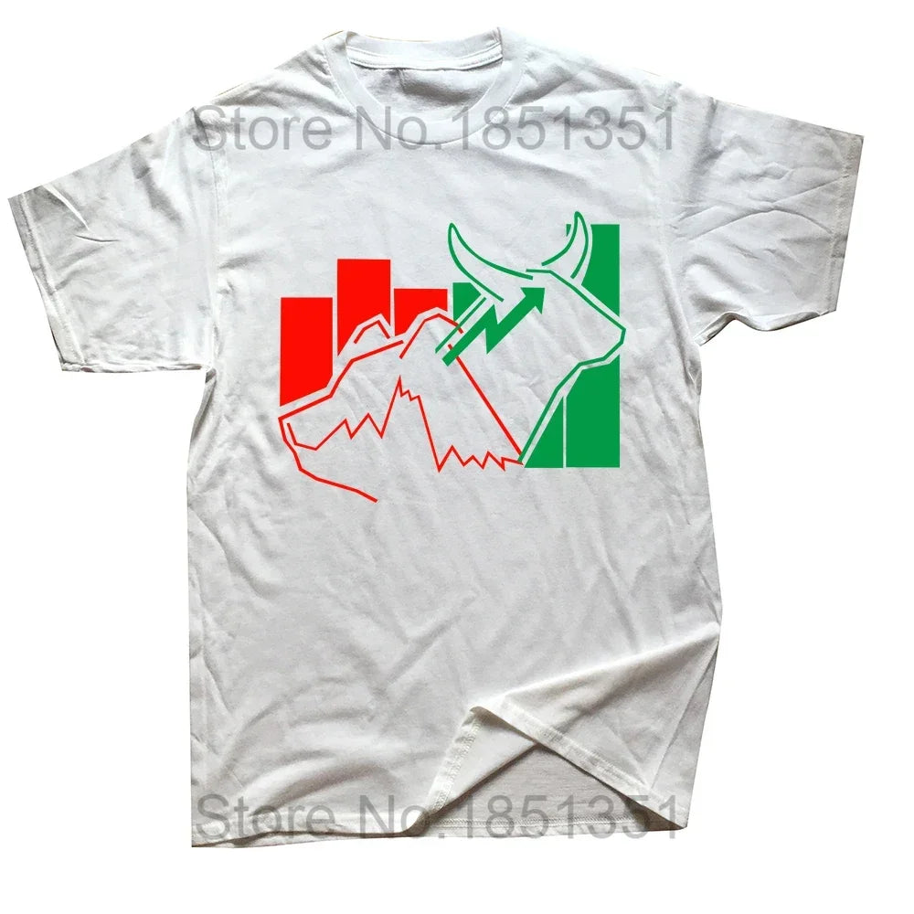 Funny Trader Heartbeat Pulse Stock Market Trading T Shirts Graphic Cotton Streetwear Short Sleeve Birthday Gifts Summer T-shirt